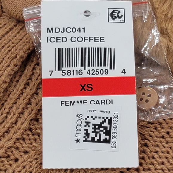 Macys Cardigan Women's Size XS - Picture 8 of 10